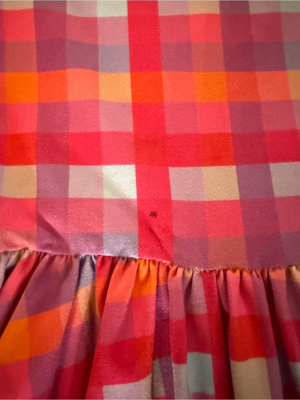 Girlhood Pink Plaid Ruffle Hem Tank Dress